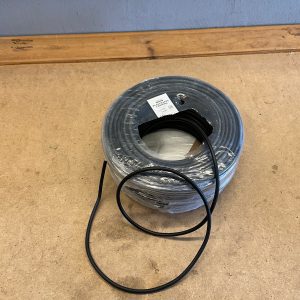 2-led sort rund ledning 100m inde